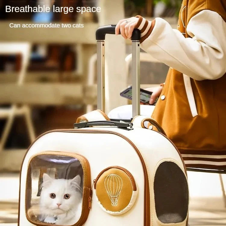Portable Pet Trolley Carrier